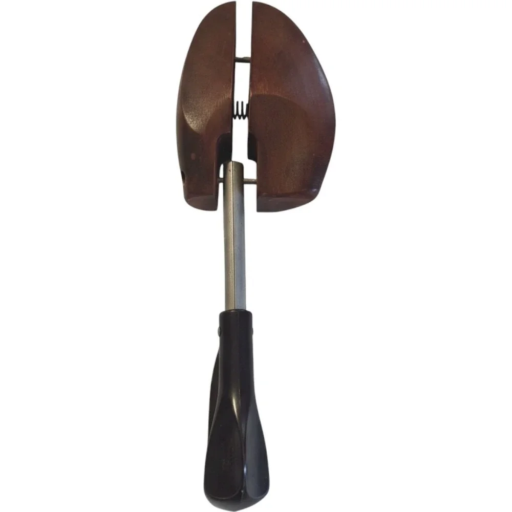 Vintage Wood Shoe Tree Split Toe Metal Rod US Patent 1599900 DES 98180 Single